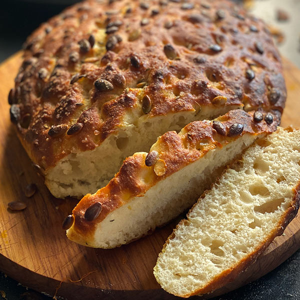 Pumpkin Seed Focaccia