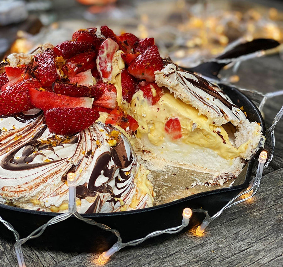 Pavlova with Orange Curd & Mascarpone