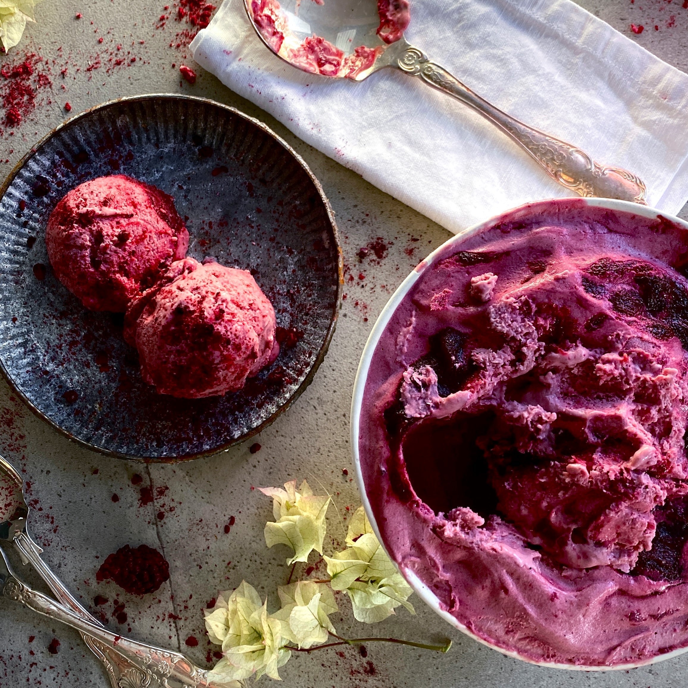 Plum, Gin & Brown Sugar Gelato