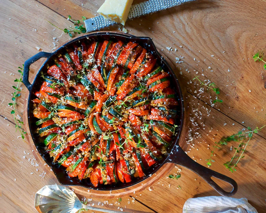 Zucchini, Pepper & Tomato Tian