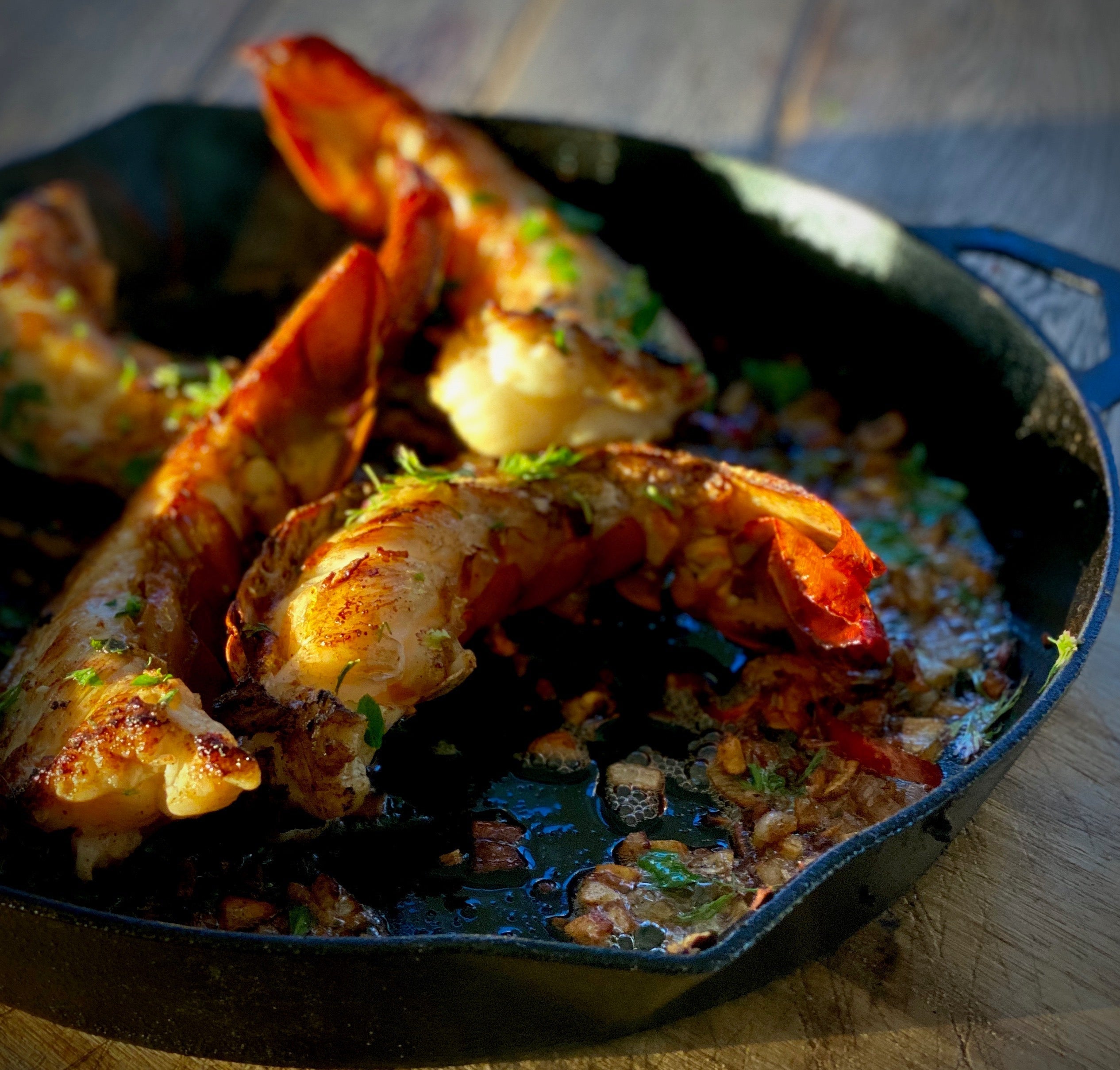 Crayfish Tails in Chimichurri Butter | The Ironclad Co.