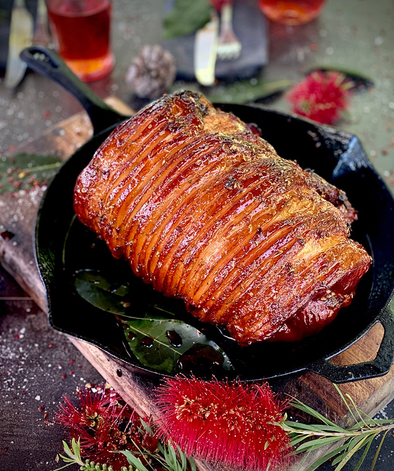 Plum Cider & Fennel Glazed Ham