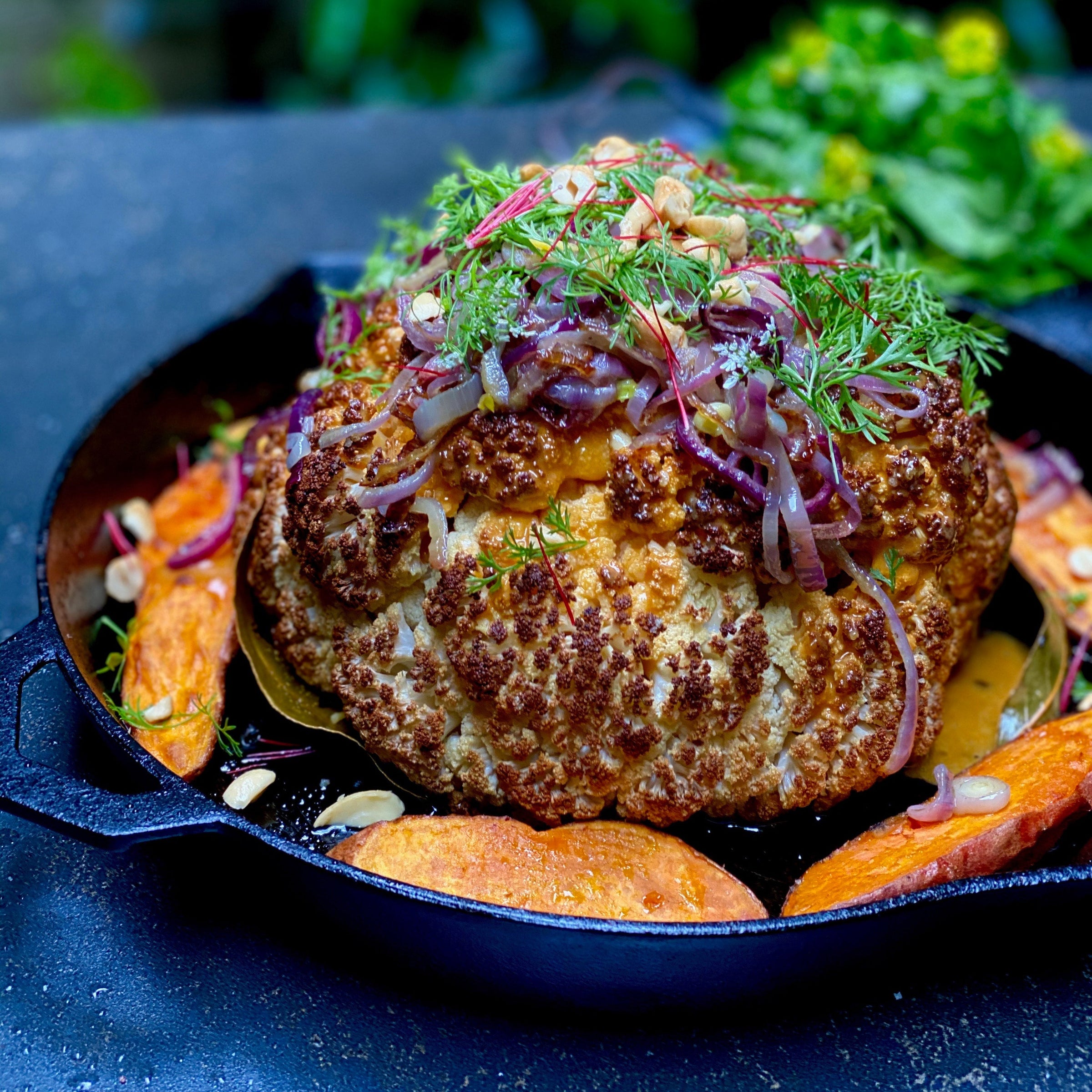 Vegan Ironclad Roasted Cauliflower Cheese