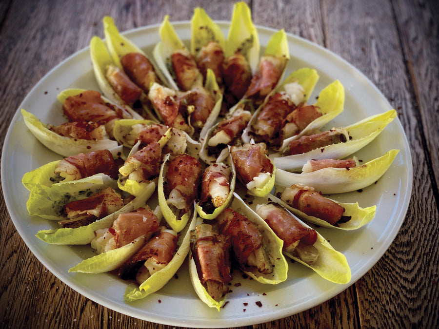 Pan Fried Blue Cod Christmas Canapés