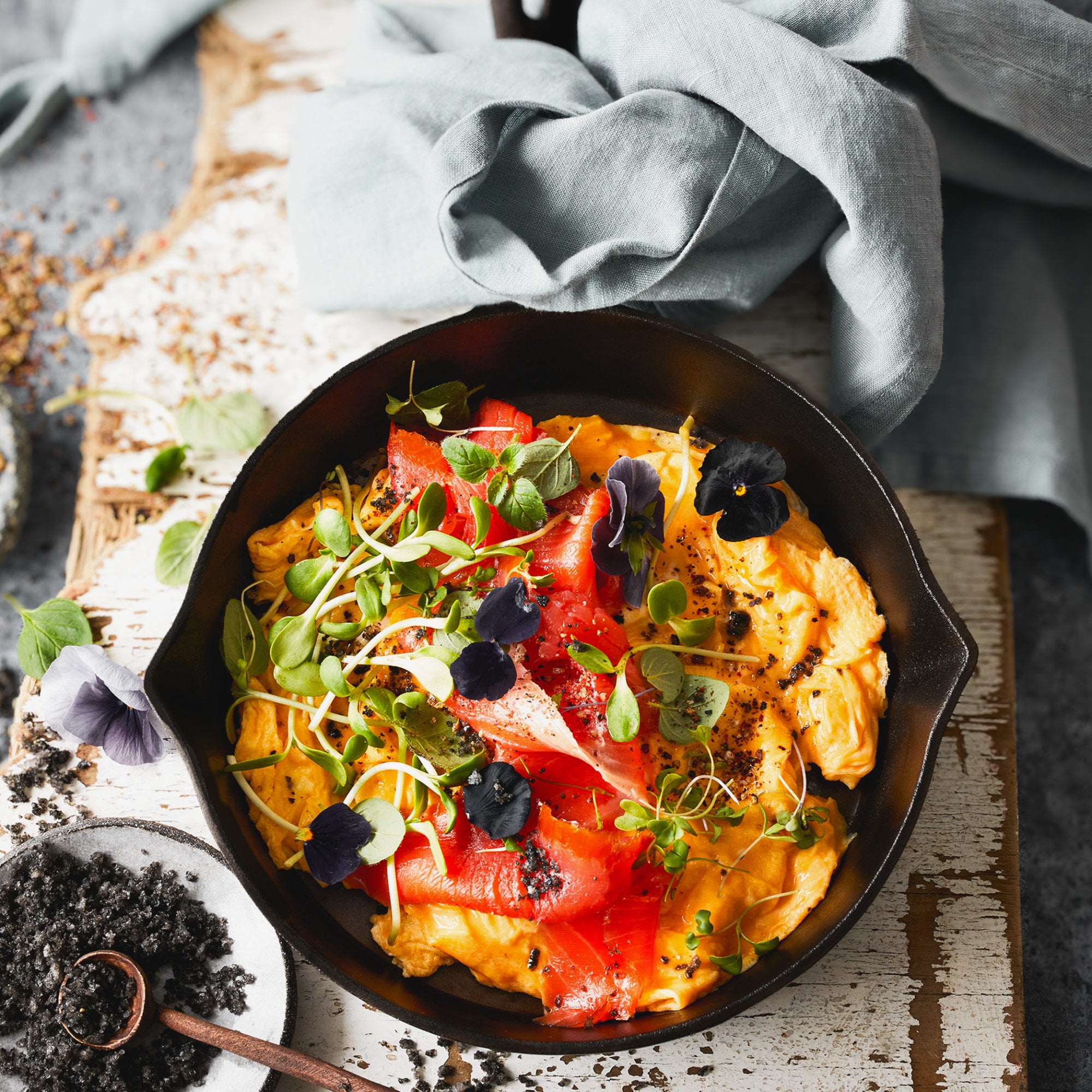 Lil Legacy Pan | 20cm Satin Enamel Cast Iron | Antique Black
