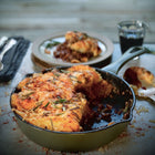 Olive Leaf Enamel Legacy Bundle 28cm and 20cm Cast Iron Pans