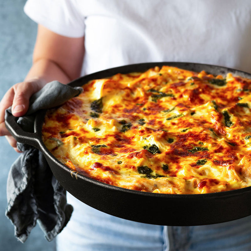 Grande Legacy Pan | 36cm Satin Enamel Cast Iron | Antique Black