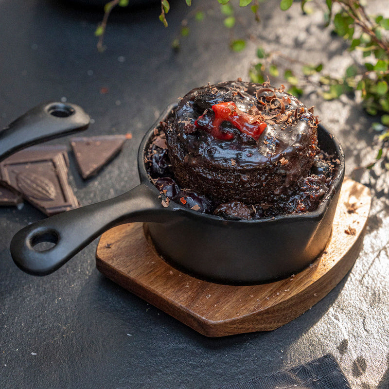 10cm Antique Black Satin Enamel Junior Twin Set