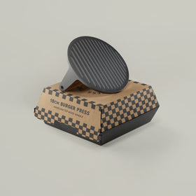 18cm Handcrafted Cast Iron Smash Burger Press