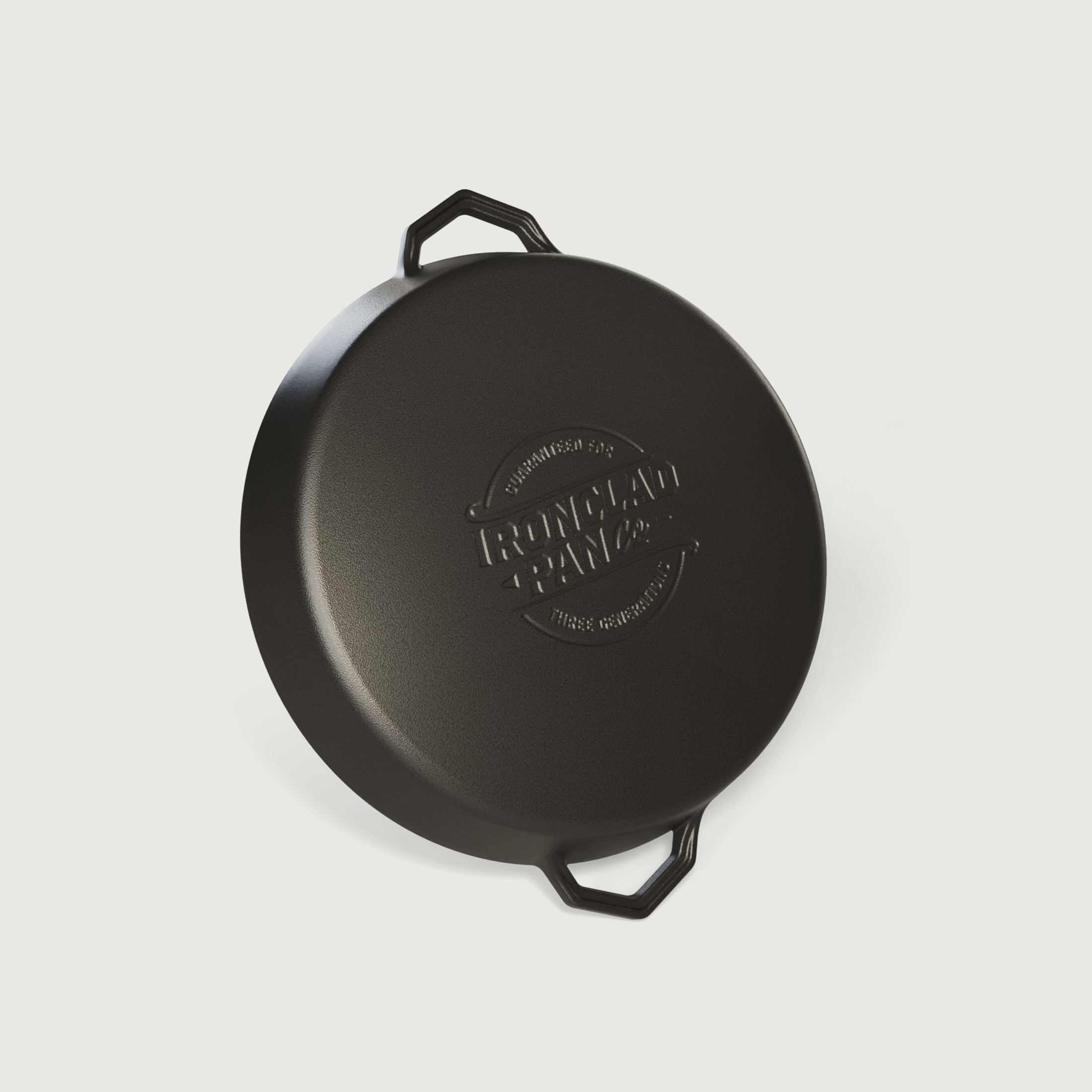 The Grande Legacy Pan by Ironclad Co. Handcrafted 36cm Cast Iron Pan