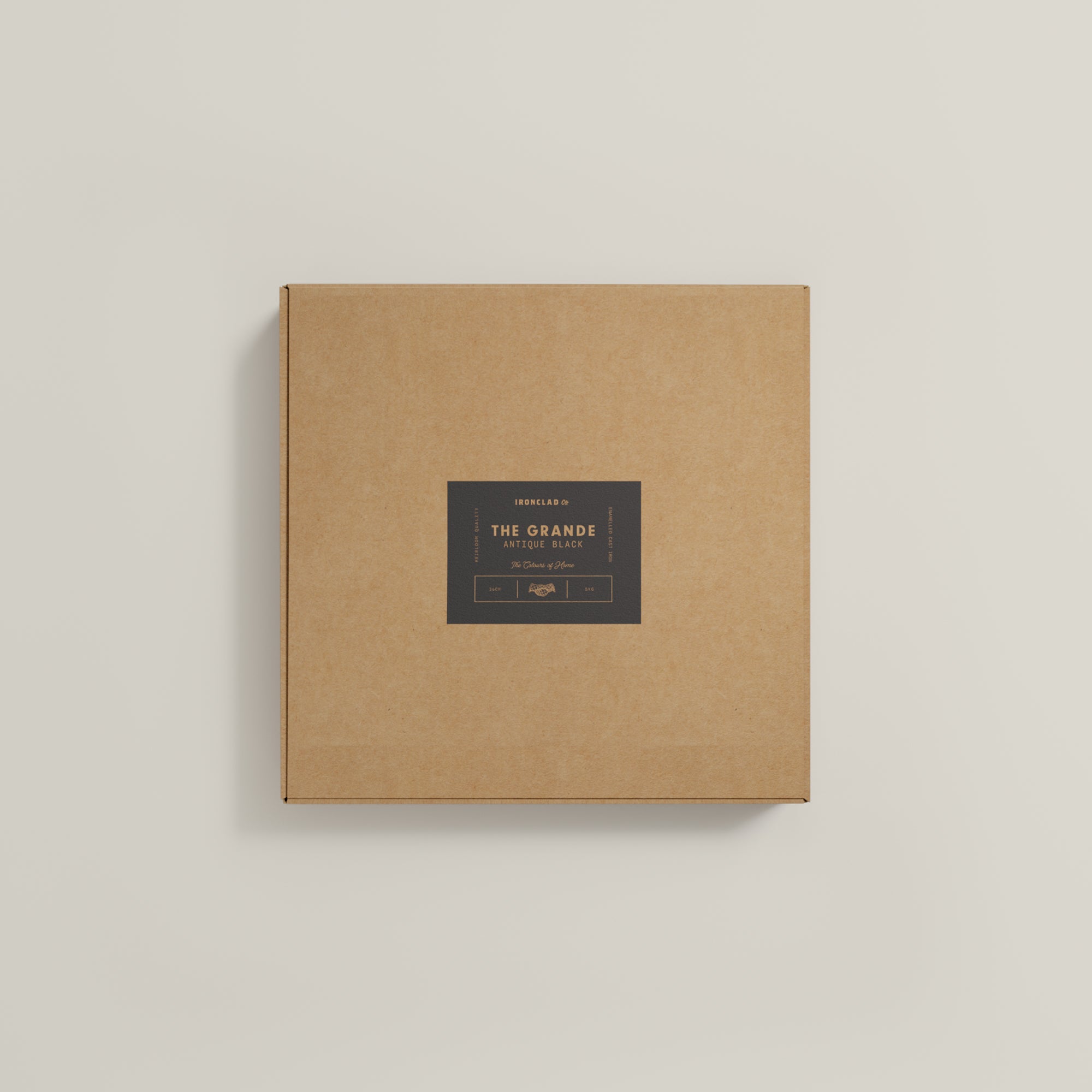 36cm Antique Black Satin Enamel Grande Legacy Pan