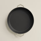 36cm Salt Stone Satin Enamel Grande Legacy Pan & Serving Lid