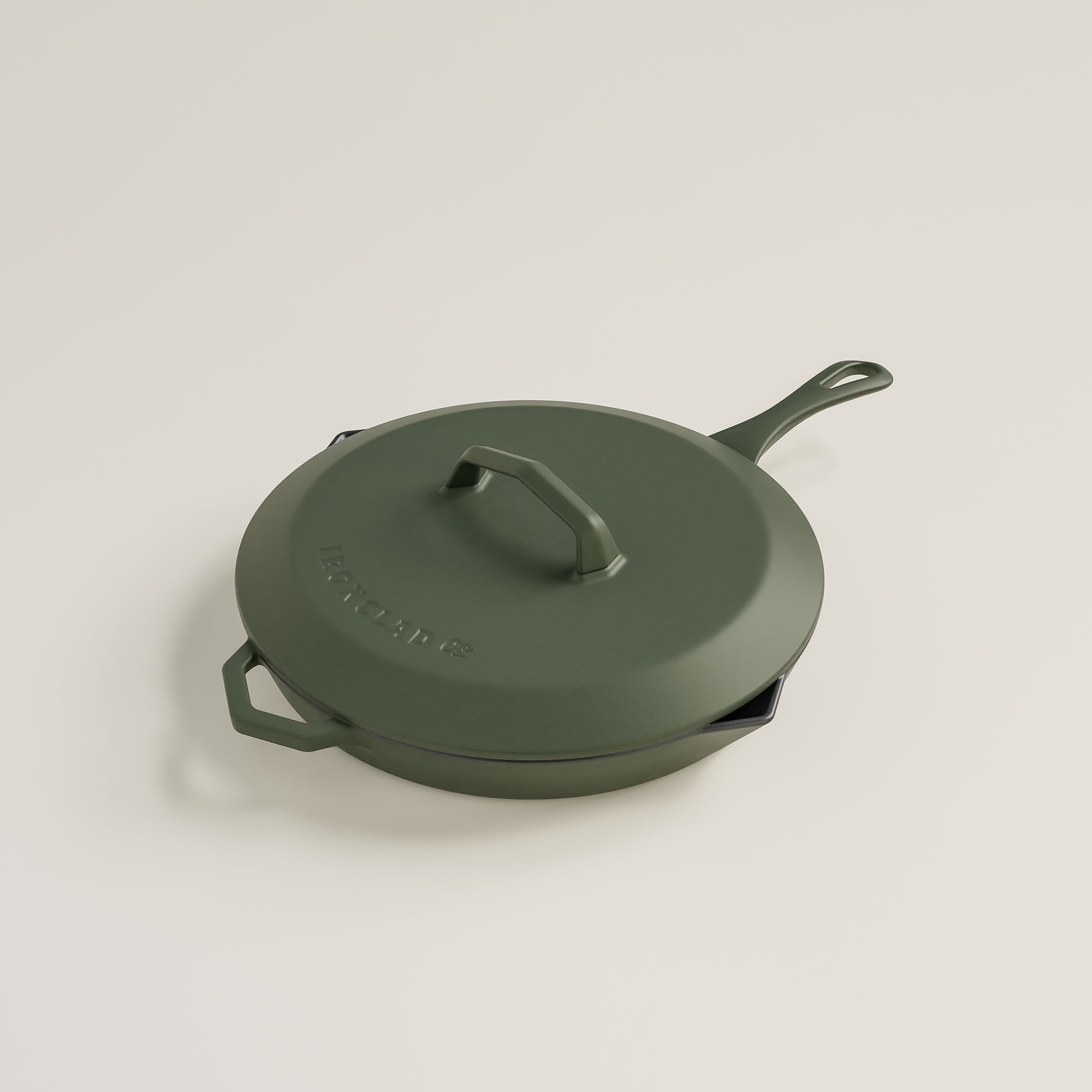 28cm Olive Leaf Satin Enamel Legacy Lid