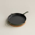 28cm Olive Leaf Satin Enamel Legacy Pan & Serving Lid