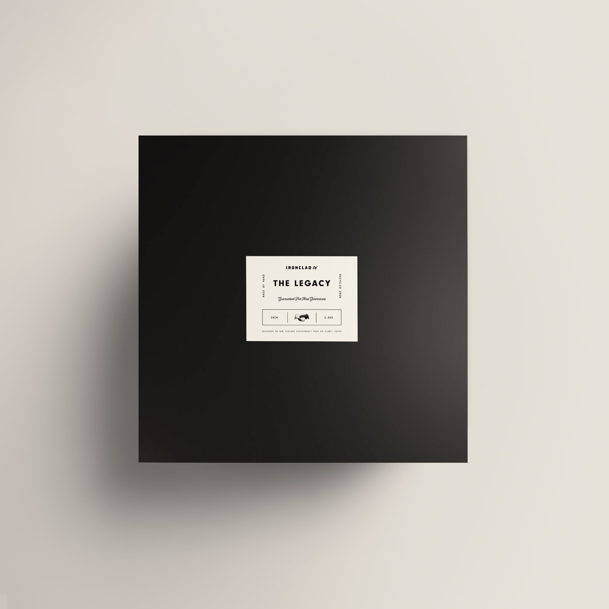 28cm Seasoned Cast Iron Legacy Pan & Serving Lid