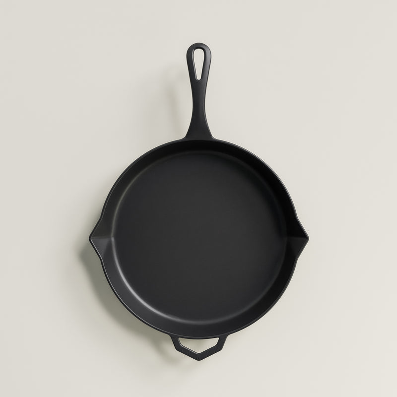 28cm Antique Black Satin Enamel Legacy Pan