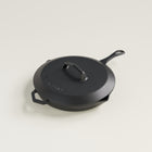 28cm Antique Black Satin Enamel Legacy Pan & Lid