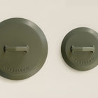 20cm & 28cm Olive Leaf Satin Enamel Lid Duo