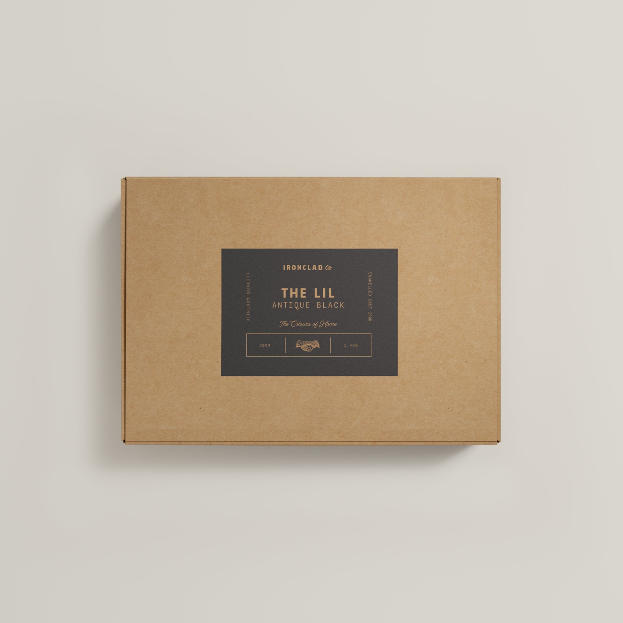 20cm Antique Black Satin Enamel Lil Legacy Pan