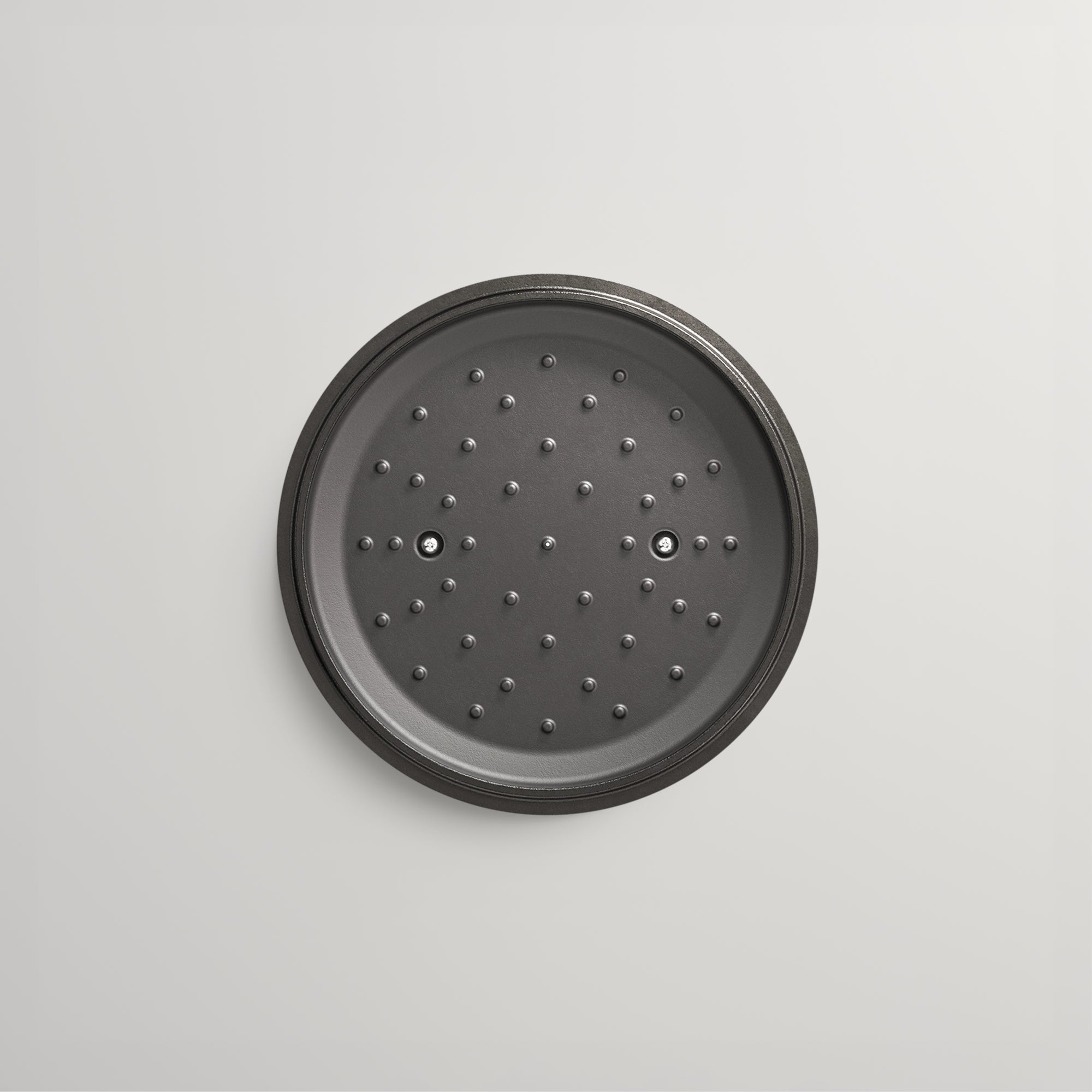 20cm & 28cm Antique Black Satin Enamel Lid Duo