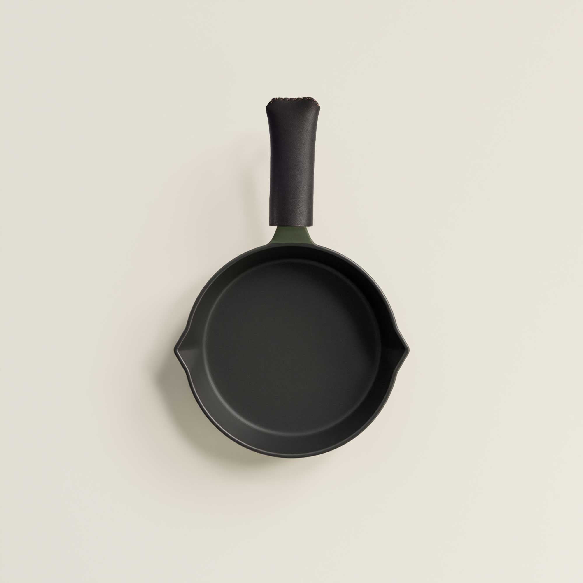 Satin Enamel Cast Iron Pan and Snug Bundle