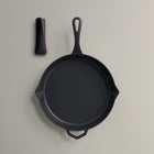 Satin Enamel Cast Iron Pan and Snug Bundle