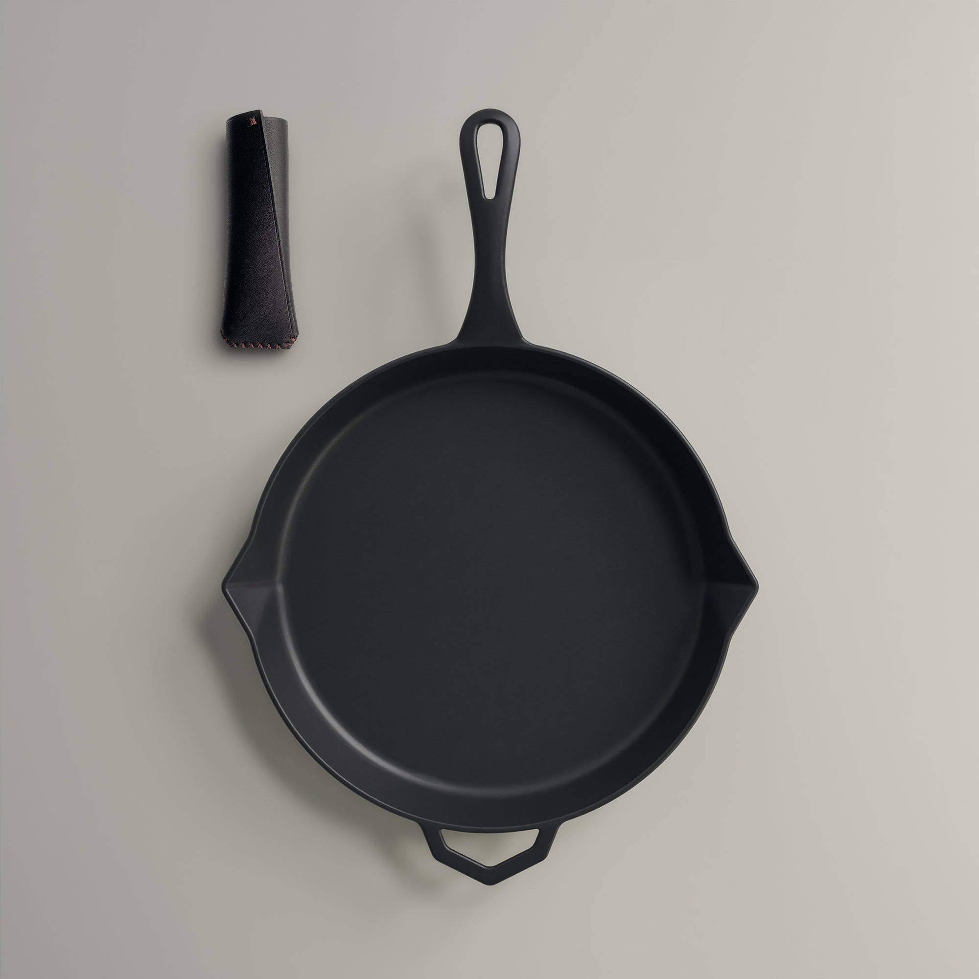 Satin Enamel Cast Iron Pan and Snug Bundle