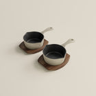 10cm Salt Stone Satin Enamel Junior Twin Set