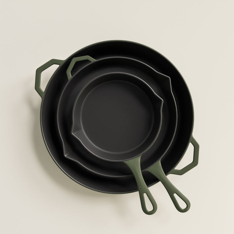 Olive Leaf Satin Enamel Nesting Bundle