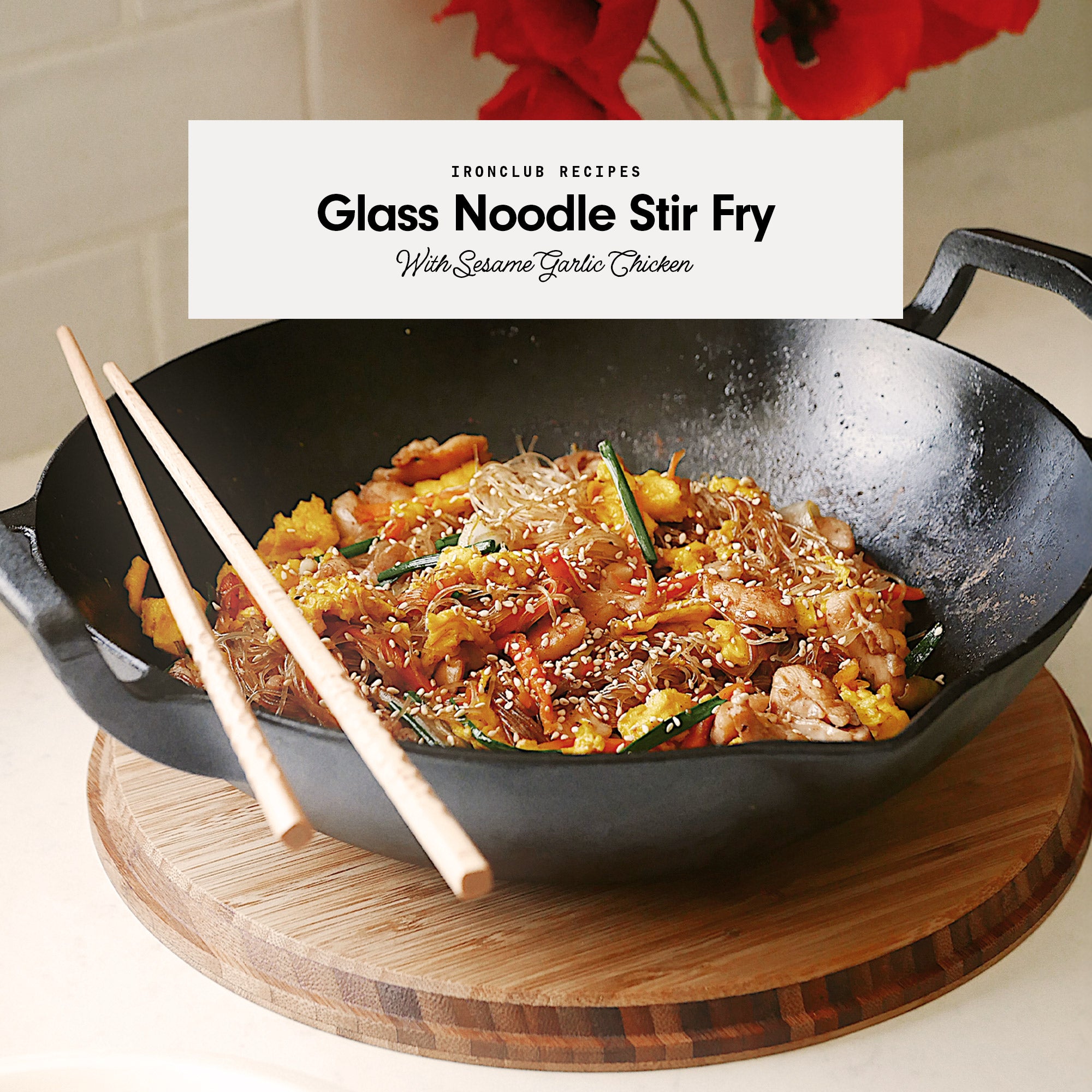 31cm Cast Iron Takumi Wok Set