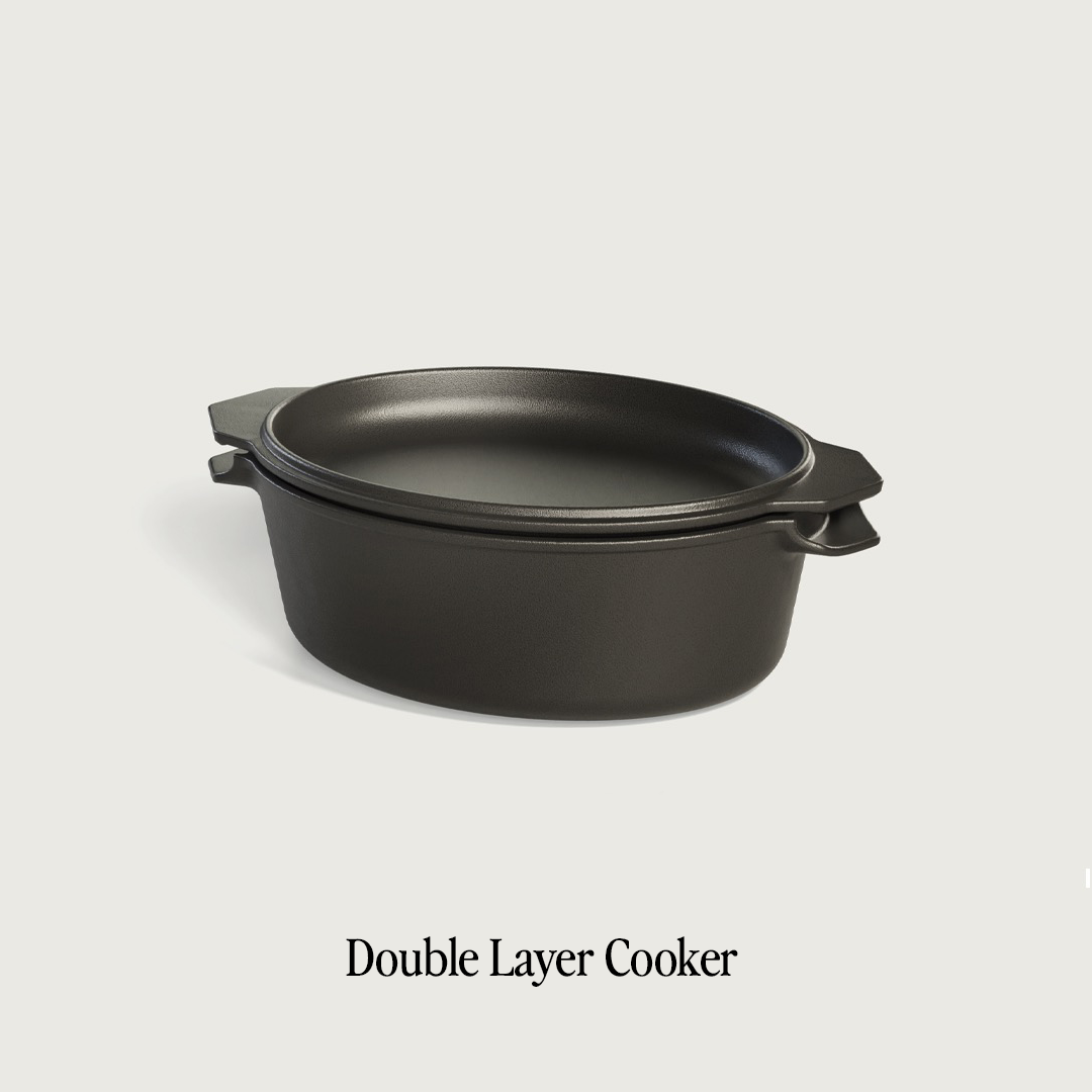 The Old Dutch by Ironclad Co. Handcrafted 4.5L Double Dutch Oven