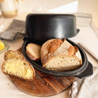 Old Dutch | 4.5L Satin Enamel Cast Iron Double Dutch Oven | Antique Black