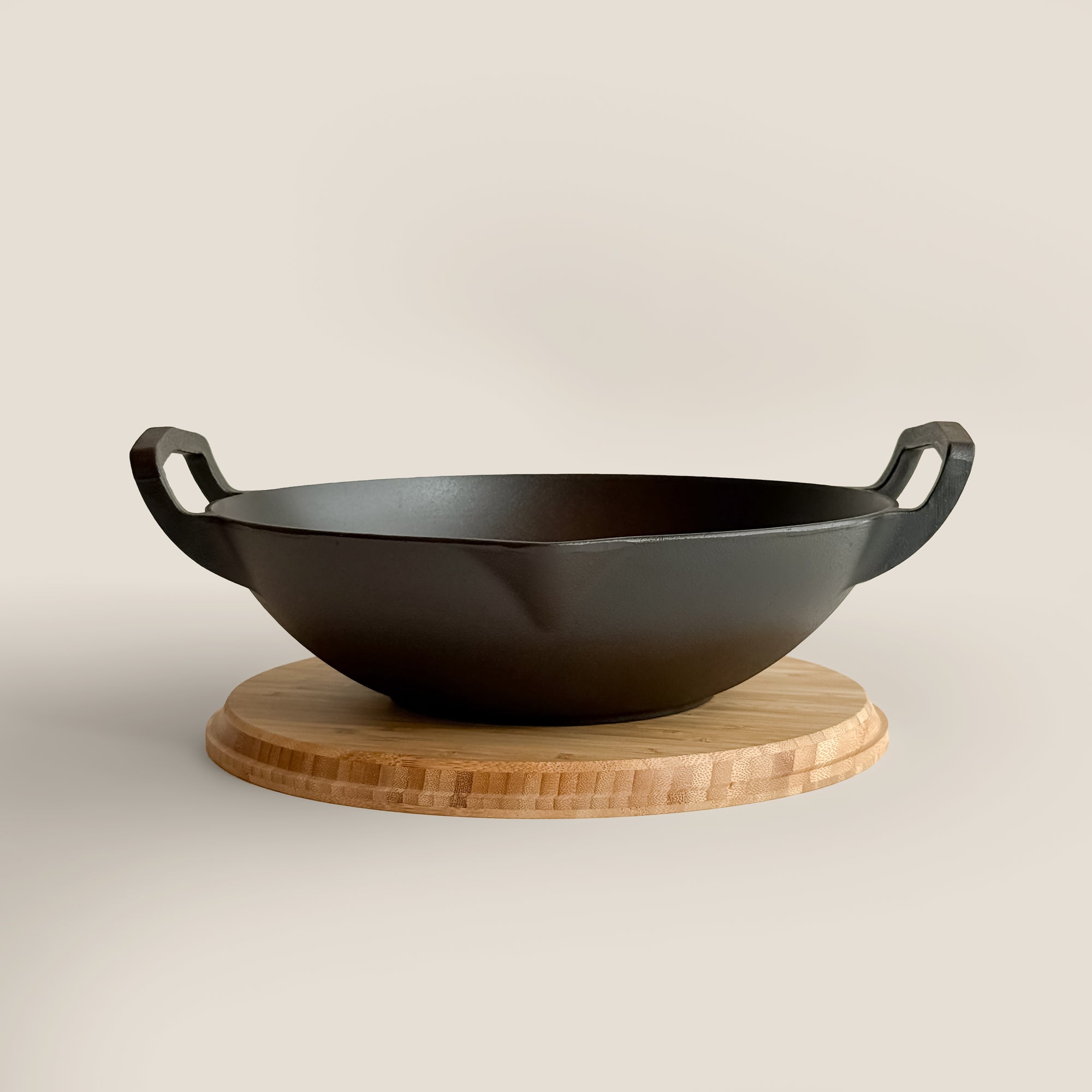 Takumi Wok Set | 31cm Pure Cast Iron Wok