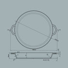 36cm Salt Stone Satin Enamel Grande Legacy Pan