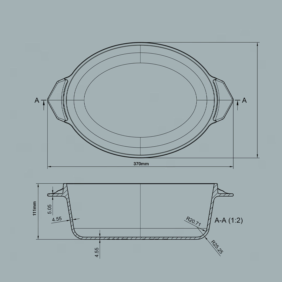 4.5L Antique Black Satin Enamel Old Dutch