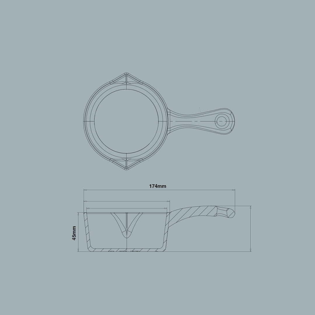 10cm Olive Leaf Satin Enamel Junior Twin Set
