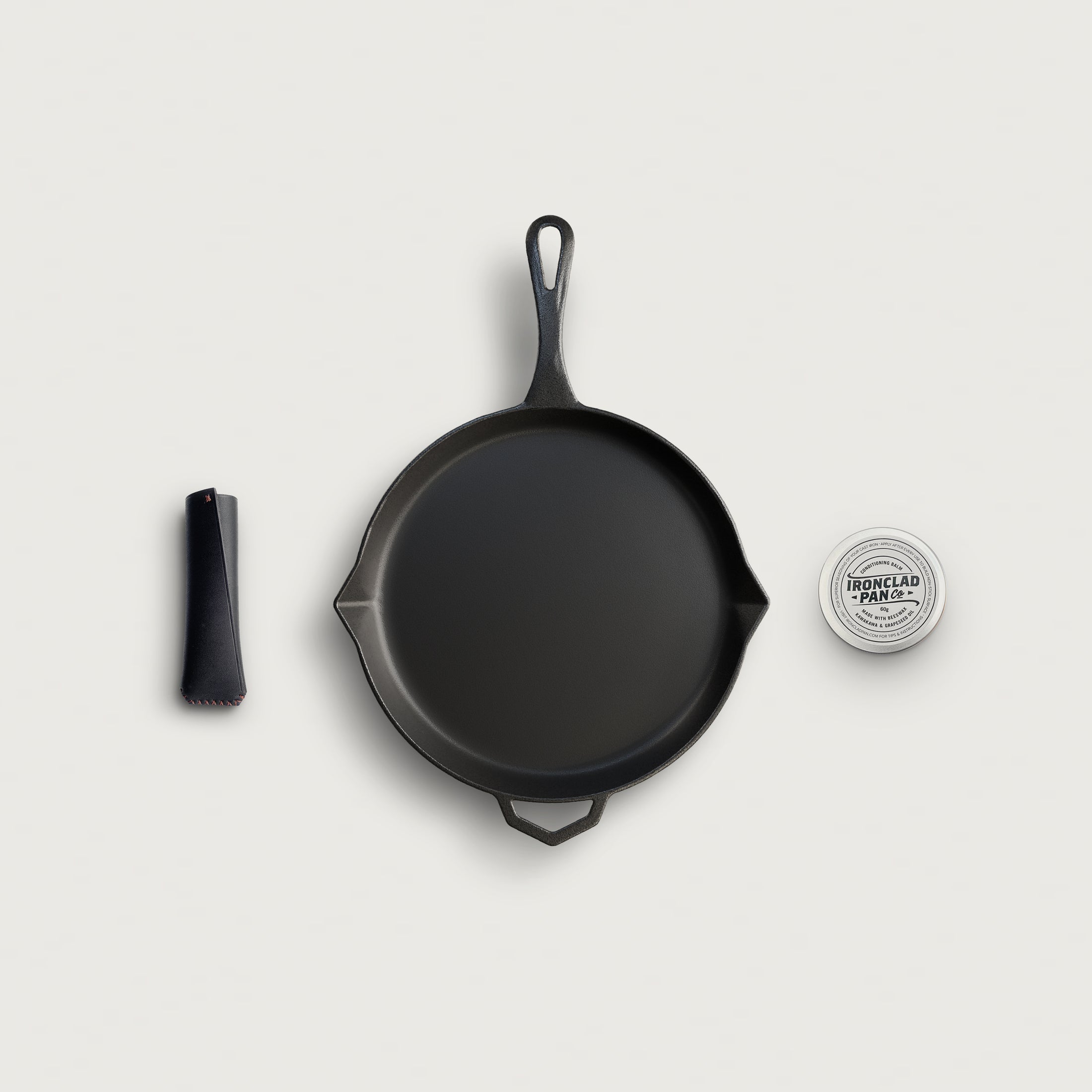 The Legacy Starter Kit by Ironclad Co. 28cm Legacy Pan, Balm and Pan Snug