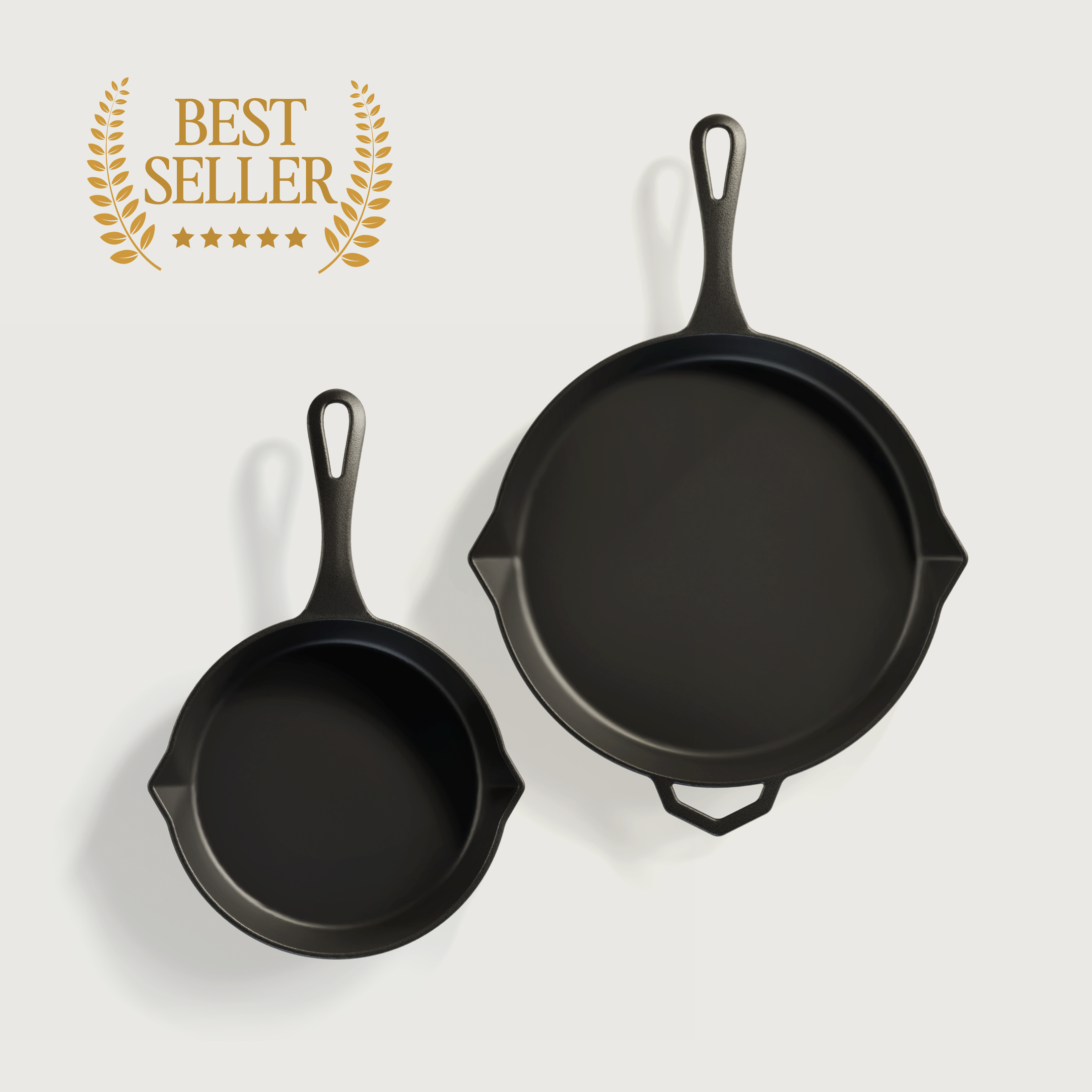 The Legacy Bundle by Ironclad Co. 28cm/20cm Cast Iron Pans