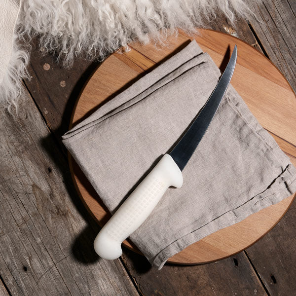 The Wool Boning Knife. Handcrafted 16cm Wool Fibre Boning Knife (LOW STOCK)