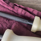 Close up of Ironclad knife steel showing the steel type