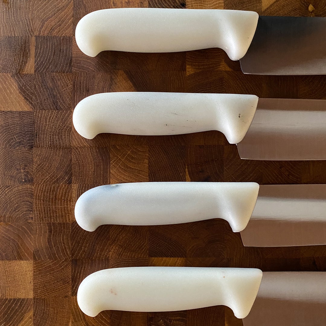 The Wool Santoku Knife. Handcrafted 18cm Wool Fibre Santoku Knife