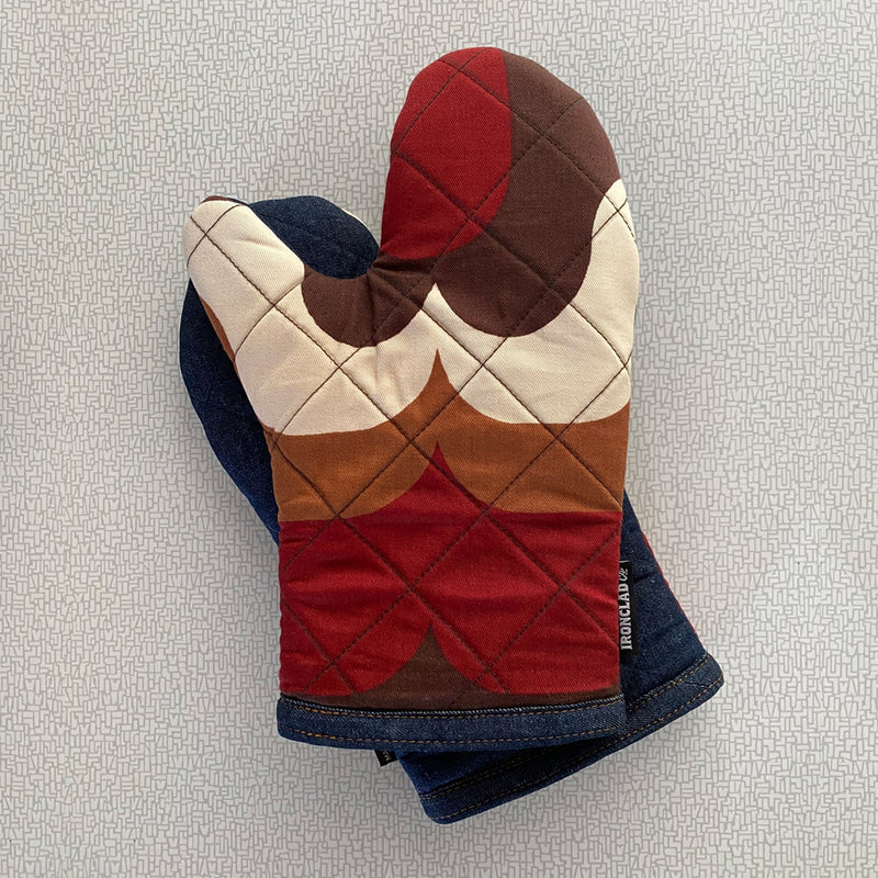 Grandma's Hands by Ironclad Co. Handmade Vintage Fabric Oven Mitts