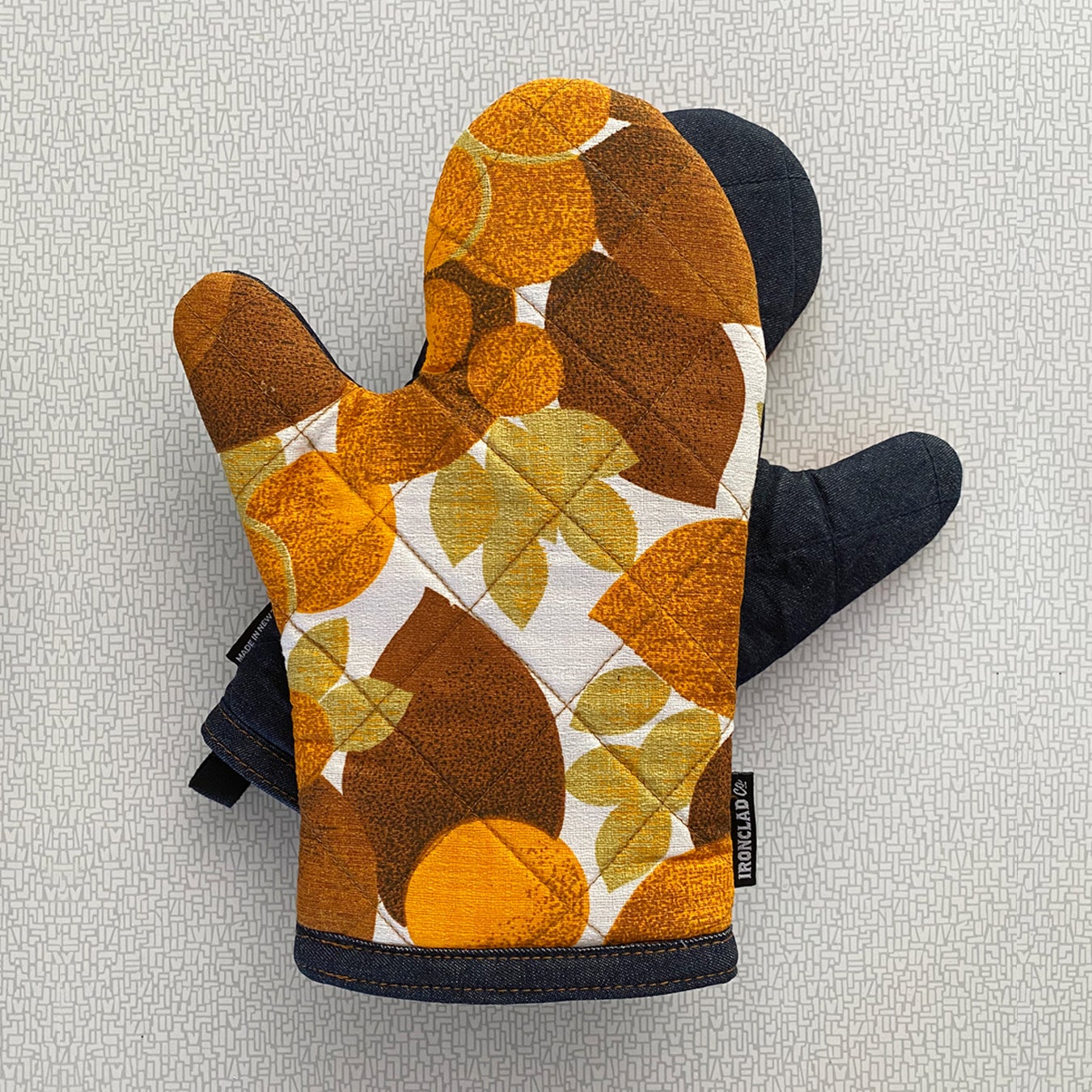 Grandma's Hands by Ironclad Co. Handmade Vintage Fabric Oven Mitts